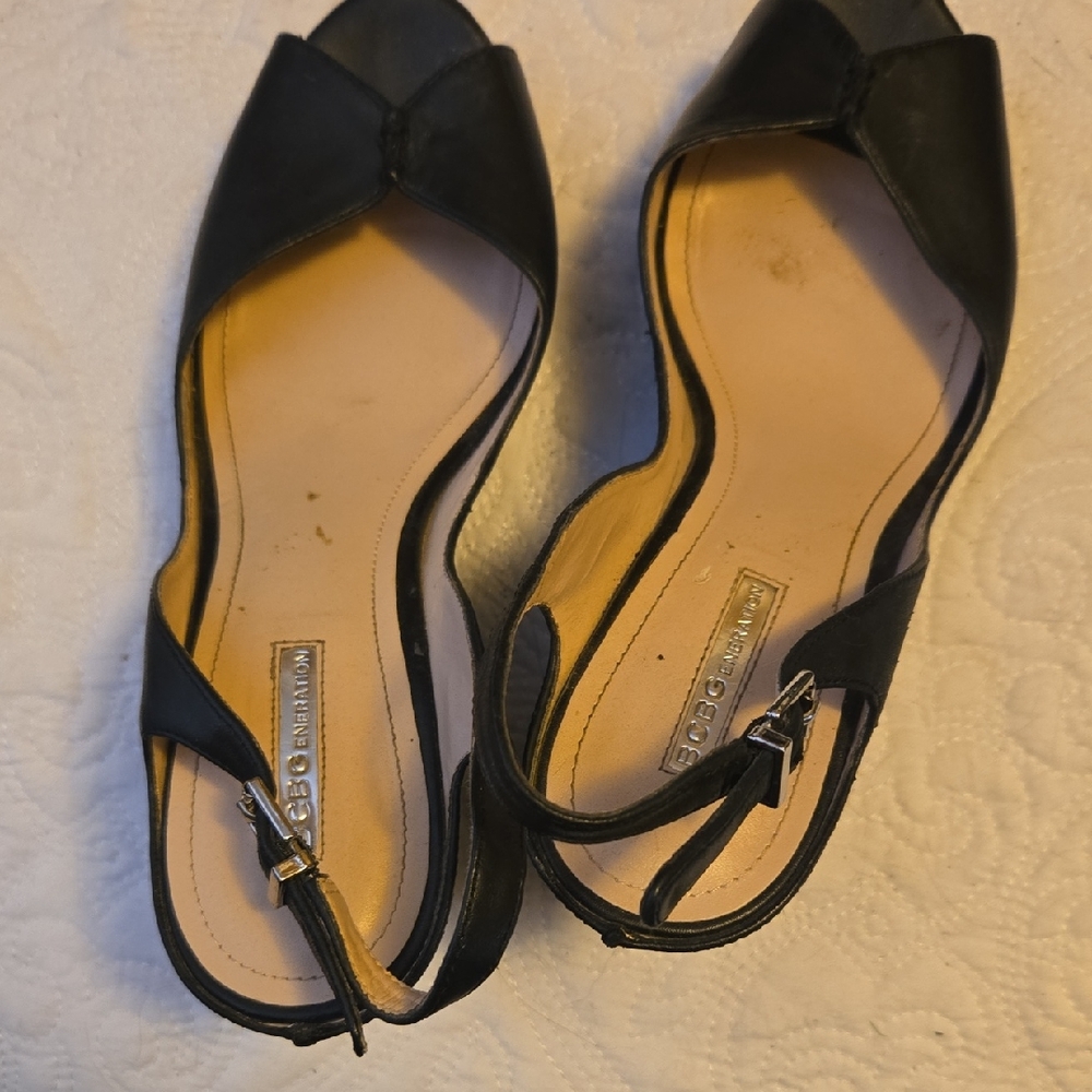 Bcbgeneration Black Open-Toe Sandals - image 1